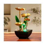 Small Indoor Water Fountain with Automatic Humidifier – USB Powered Desktop Relaxation Decor for Living Room, Bedroom & Office