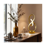 Modern Spiral USB Desk Lamp with 3 Color Temperatures – Artistic Black Metal Table Lamp for Bedroom, Living Room & Study - Image 2