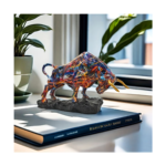 Wall Street Inspired Bronze Bull Statue – Elegant Resin Wealth & Power Sculpture for Home and Office Decor - Image 3