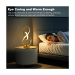 Modern Spiral USB Desk Lamp with 3 Color Temperatures – Artistic Black Metal Table Lamp for Bedroom, Living Room & Study - Image 3
