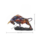 Wall Street Inspired Bronze Bull Statue – Elegant Resin Wealth & Power Sculpture for Home and Office Decor - Image 4