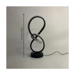 Modern Spiral USB Desk Lamp with 3 Color Temperatures – Artistic Black Metal Table Lamp for Bedroom, Living Room & Study - Image 5