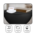 Bear-Shaped Side Table with Hidden Storage – Modern Waterproof Plastic Coffee Table for Living Room, Bedroom & Bedside Use – Black - Image 6